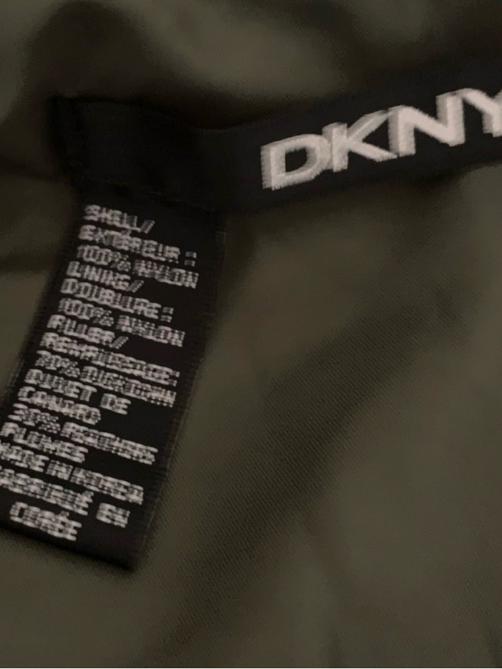 DKNY Duck Down Puffer Jacket Olive Green Stand Collar Full Zip Size M
Coat - Picture 3 of 8